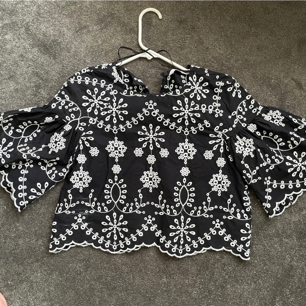 Embroidered top